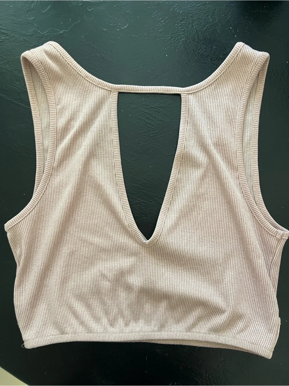 Free People Ribbed Wrap Tank Top in Blush